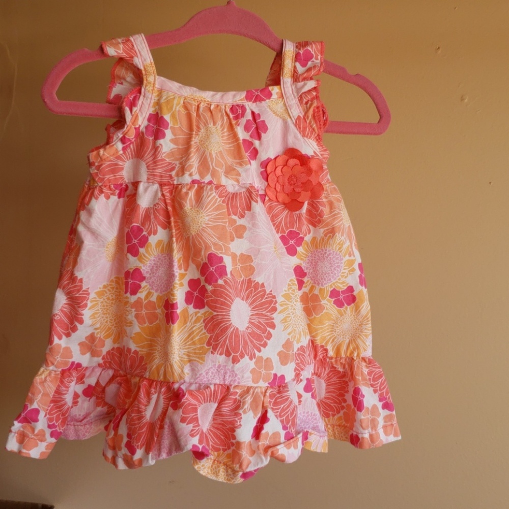 Adorable summer dress with bloomers